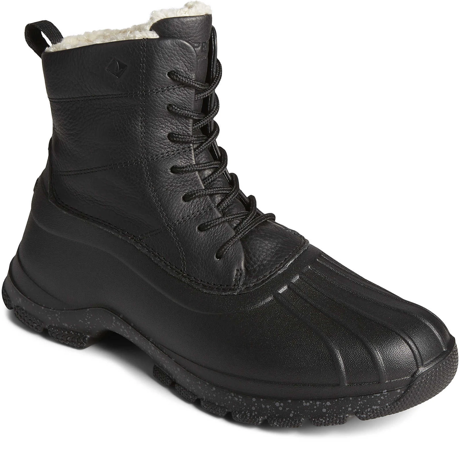 Sperry Top-Sider Men's Duck Float Lace Up Cozy Boot Black 4 Sperry Top-Sider Men's Duck Float Lace Up Cozy Boot Black - Image 2