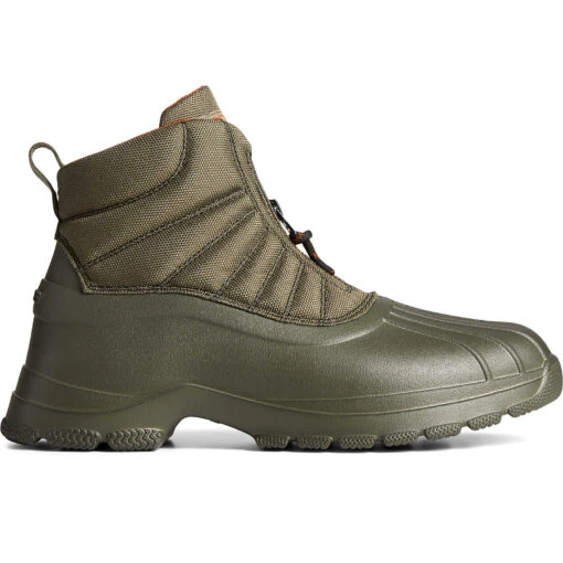Sperry Top-Sider Men's SeaCycled™ Duck Float Zip Up Boot Olive -Sperry Top-Sider Sales STS24609 000