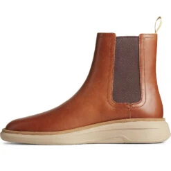 Sperry Top-Sider Men's Gold Cup™ Commodore PLUSHWAVE™ Chelsea Boot Tan -Sperry Top-Sider Sales STS24623 180