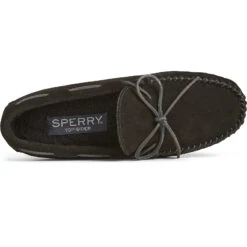 Sperry Top-Sider Men's Brandon 1-Eye Slipper Black -Sperry Top-Sider Sales STS24752 TOP