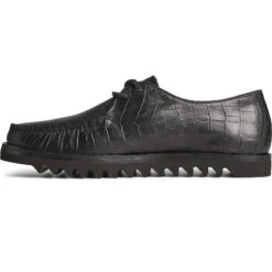 Sperry Top-Sider Men's Captain's Leather Oxford Black Croc -Sperry Top-Sider Sales STS24887 180
