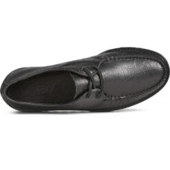 Sperry Top-Sider Men's Captain's Leather Oxford Black Croc -Sperry Top-Sider Sales STS24887 TOP