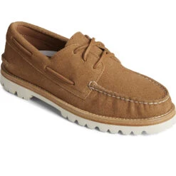 Sperry Top-Sider Unisex Cloud Authentic Original™ 3-Eye Vibram Boat Shoe Tan -Sperry Top-Sider Sales STS24890