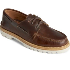 Sperry Top-Sider Unisex Cloud Authentic Original™ 3-Eye Vibram Boat Shoe Brown -Sperry Top-Sider Sales STS24892