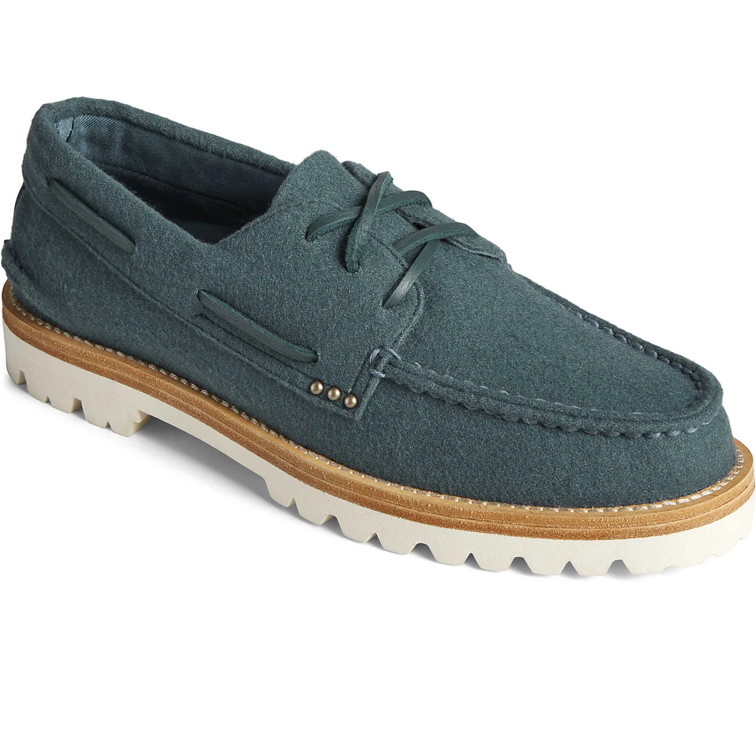 Sperry Top-Sider Men's SeaCycled™ Cloud Authentic Original™ 3-Eye Wool Boat Shoe Blue 4 Sperry Top-Sider Men's SeaCycled™ Cloud Authentic Original™ 3-Eye Wool Boat Shoe Blue - Image 2