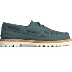 Sperry Top-Sider Men's SeaCycled™ Cloud Authentic Original™ 3-Eye Wool Boat Shoe Blue