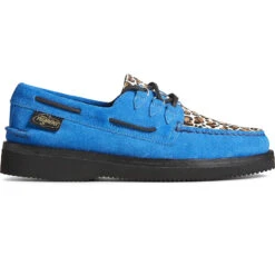 Sperry Top-Sider Unisex Sperry X Pleasures Authentic Original™ 3-Eye Vibram Boat Shoe Blue