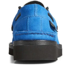 Sperry Top-Sider Unisex Sperry X Pleasures Authentic Original™ 3-Eye Vibram Boat Shoe Blue -Sperry Top-Sider Sales STS24914 90