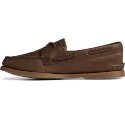 Sperry Top-Sider Men's Authentic Original™ Cross Lace Boat Shoe Brown -Sperry Top-Sider Sales STS24957 180