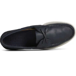 Sperry Top-Sider Men's Authentic Original™ Cross Lace Boat Shoe Navy -Sperry Top-Sider Sales STS24958 TOP