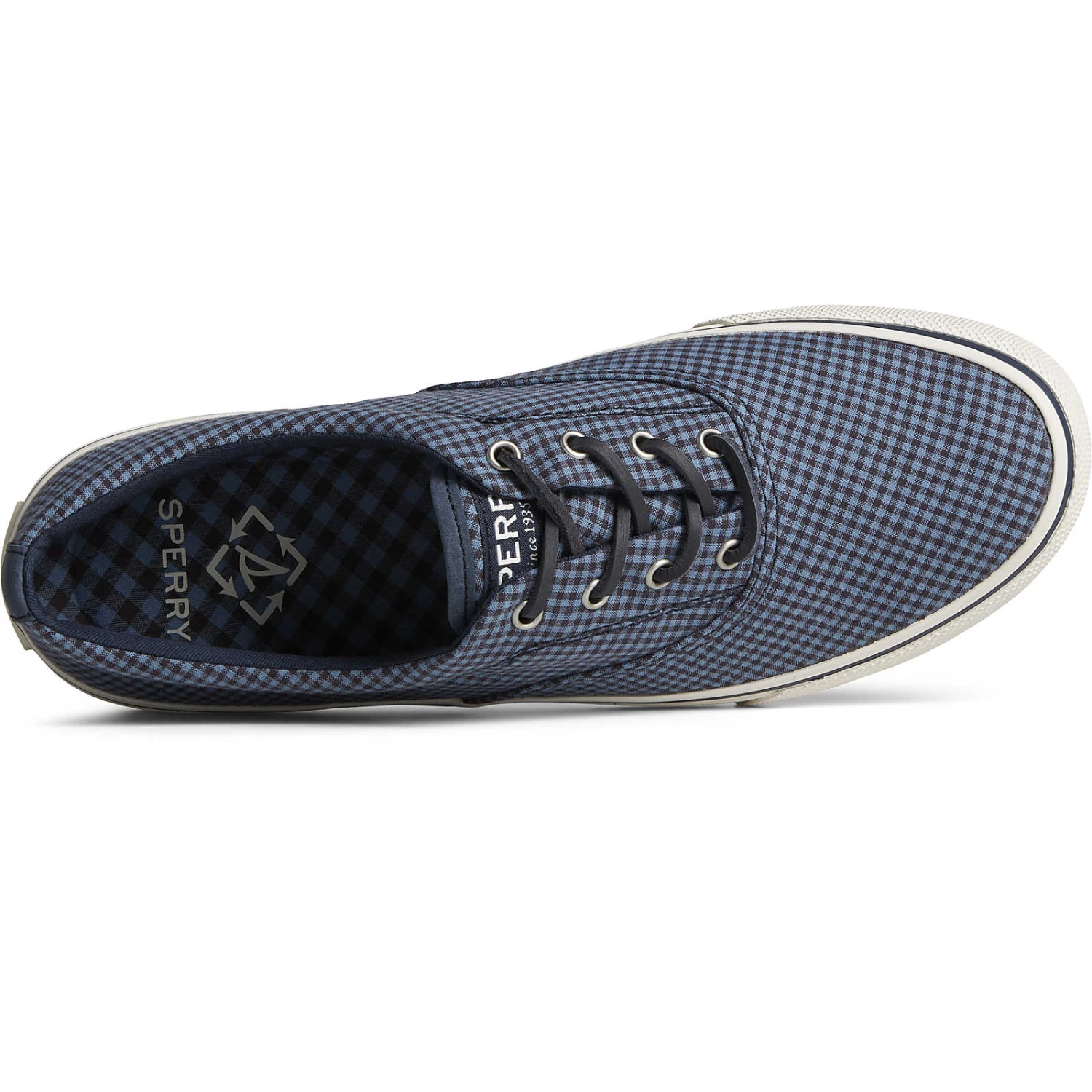 Sperry Top-Sider Men's SeaCycled™ Striper II CVO Gingham Sneaker Blue 7 Sperry Top-Sider Men's SeaCycled™ Striper II CVO Gingham Sneaker Blue - Image 5