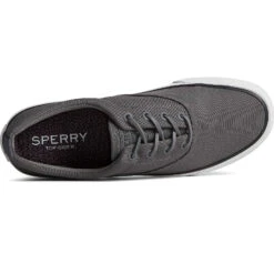 Sperry Top-Sider Men's SeaCycled™ Striper II CVO Canvas Sneaker Grey -Sperry Top-Sider Sales STS25129 TOP