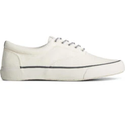 Sperry Top-Sider Men's SeaCycled™ Striper II Palm Sneaker Bone White