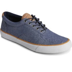 Sperry Top-Sider Men's SeaCycled™ Striper II CVO Twill Sneaker Navy -Sperry Top-Sider Sales STS25139