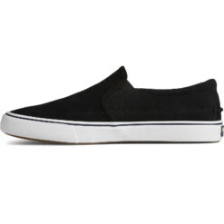 Sperry Top-Sider Men's Striper II Twin Gore Suede Slip On Sneaker Black -Sperry Top-Sider Sales STS25149 180