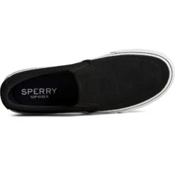 Sperry Top-Sider Men's Striper II Twin Gore Suede Slip On Sneaker Black -Sperry Top-Sider Sales STS25149 TOP