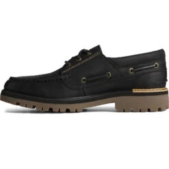 Sperry Top-Sider Men's Authentic Original™ Lug 3-Eye Boat Shoe Black -Sperry Top-Sider Sales STS25155 180