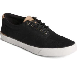 Sperry Top-Sider Men's SeaCycled™ Striper II CVO Baja Sneaker Black -Sperry Top-Sider Sales STS25165
