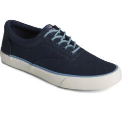Sperry Top-Sider Men's SeaCycled™ Striper II Palm Sneaker Navy -Sperry Top-Sider Sales STS25178 021623