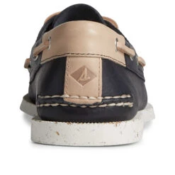 Sperry Top-Sider Men's Authentic Original™ Veg Re-Tan Leather Boat Shoe Navy -Sperry Top-Sider Sales STS25187 90