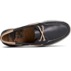Sperry Top-Sider Men's Authentic Original™ Veg Re-Tan Leather Boat Shoe Navy -Sperry Top-Sider Sales STS25187 TOP