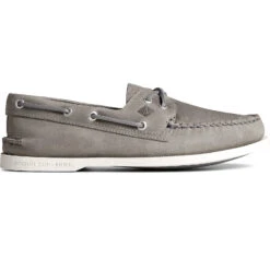 Best Seller 23 Sperry Top-Sider Men's Authentic Original™ Cross Lace Leather Boat Shoe Grey
