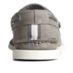 Sperry Top-Sider Men's Authentic Original™ Cross Lace Leather Boat Shoe Grey -Sperry Top-Sider Sales STS25210 90