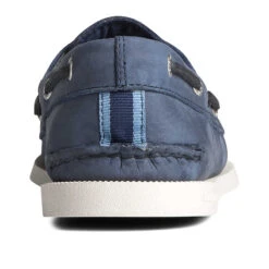 Sperry Top-Sider Men's Authentic Original™ Cross Lace Leather Boat Shoe Navy -Sperry Top-Sider Sales STS25211 90