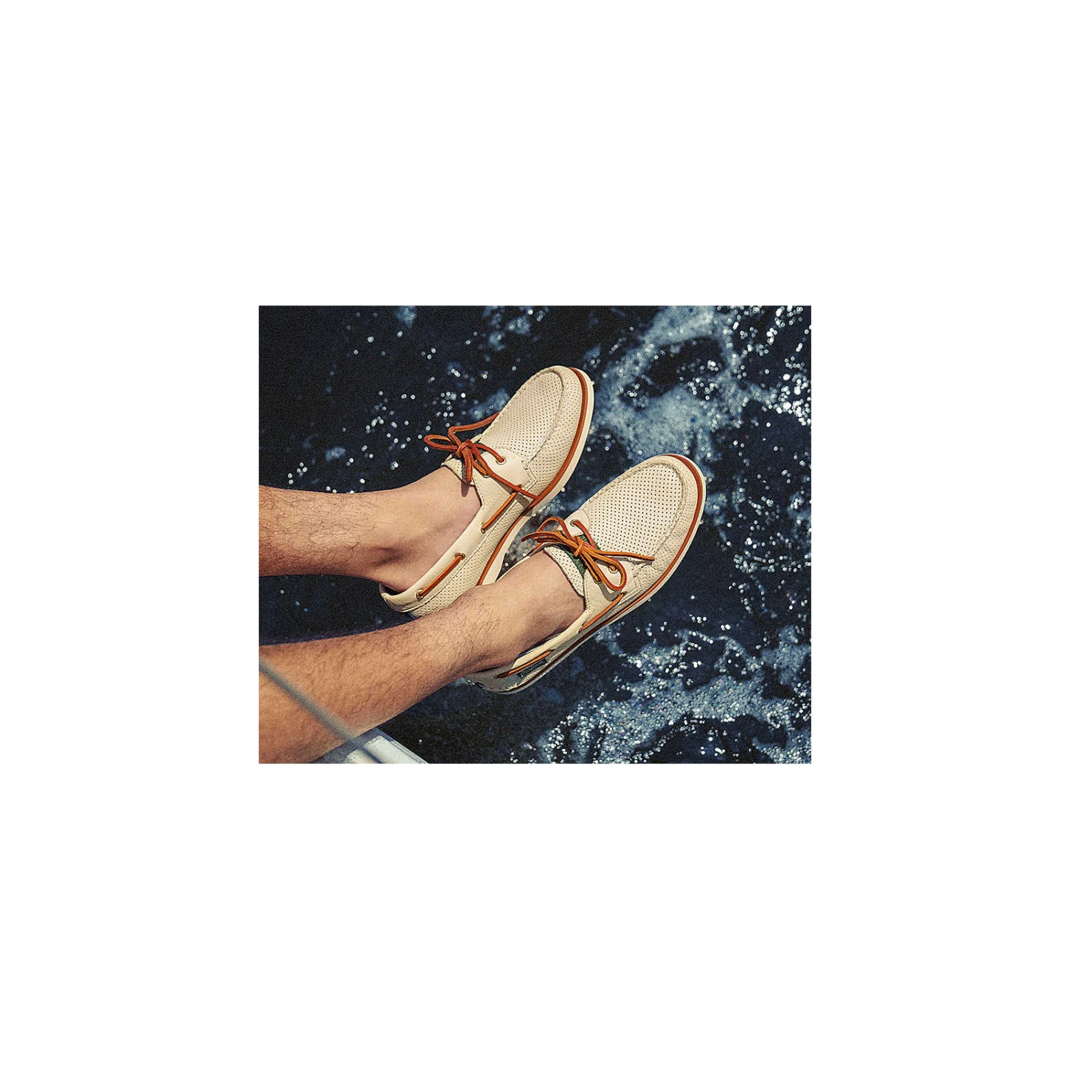 Sperry Top-Sider Men's Sperry X Malbon Authentic Original™ Boat Shoe Ivory 8 Sperry Top-Sider Men's Sperry X Malbon Authentic Original™ Boat Shoe Ivory - Image 6