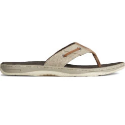Sperry Top-Sider Men's SeaCycled™ Baitfish Baja Flip Flop Taupe