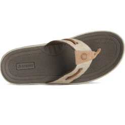 Sperry Top-Sider Men's SeaCycled™ Baitfish Baja Flip Flop Taupe -Sperry Top-Sider Sales STS25229 TOP