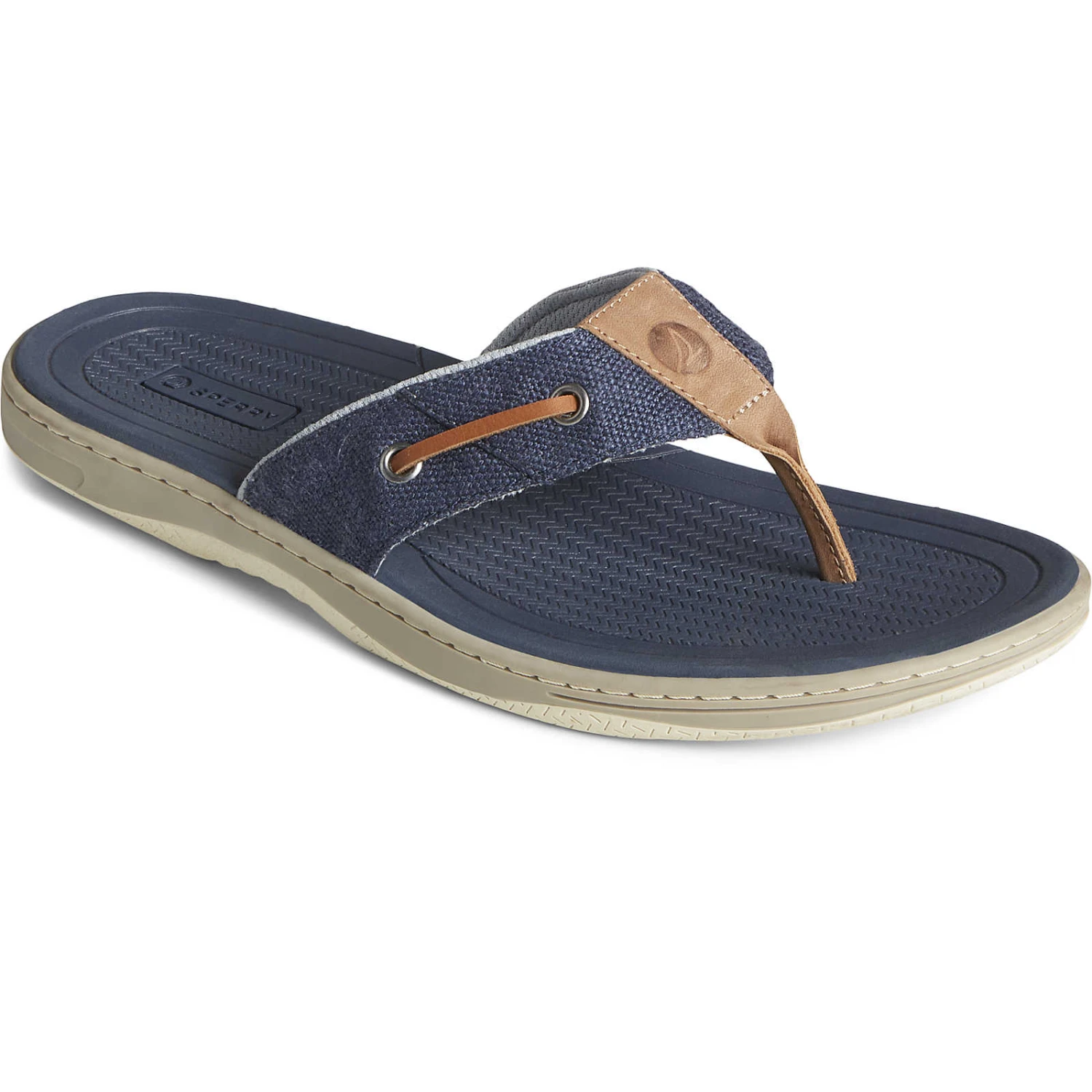 Sperry Top-Sider Men's SeaCycled™ Baitfish Baja Flip Flop Navy 4 Sperry Top-Sider Men's SeaCycled™ Baitfish Baja Flip Flop Navy - Image 2