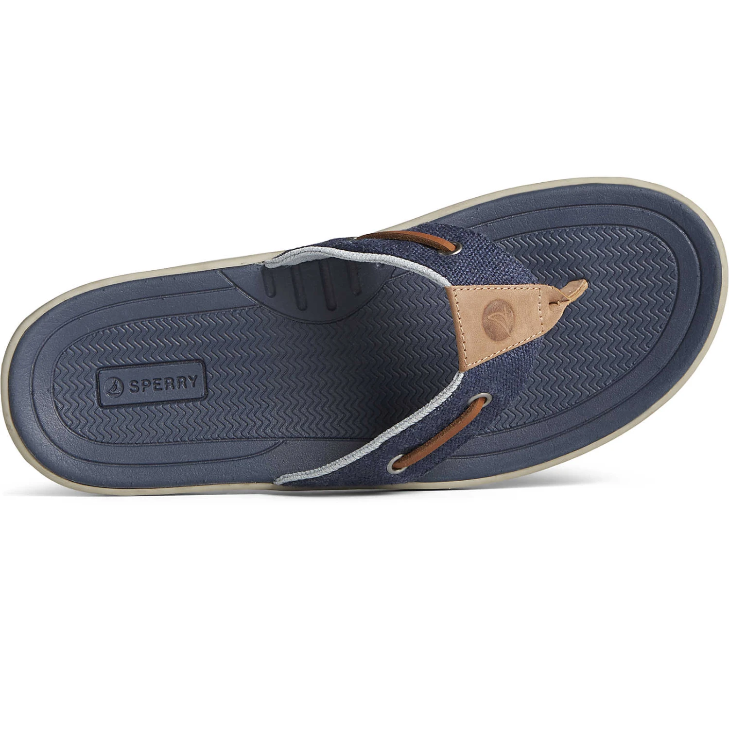 Sperry Top-Sider Men's SeaCycled™ Baitfish Baja Flip Flop Navy 7 Sperry Top-Sider Men's SeaCycled™ Baitfish Baja Flip Flop Navy - Image 5