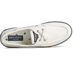 Sperry Top-Sider Men's Bahama II Nautical Sneaker White -Sperry Top-Sider Sales STS25260 TOP