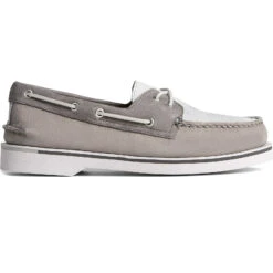 Sperry Top-Sider Men's Authentic Original™ Double Sole Cross Lace Boat Shoe Grey