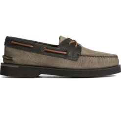 Sperry Top-Sider Men's Authentic Original™ PLUSHWAVE™ Double Sole Tumbled Boat Shoe Olive