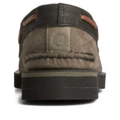 Sperry Top-Sider Men's Authentic Original™ PLUSHWAVE™ Double Sole Tumbled Boat Shoe Olive -Sperry Top-Sider Sales STS25287 90