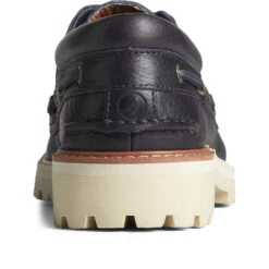 Sperry Top-Sider Men's Authentic Original™ Lug 3-Eye Boat Shoe Navy -Sperry Top-Sider Sales STS25300 90