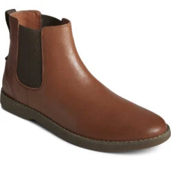 Sperry Top-Sider Men's Newman Chelsea Boot Tan -Sperry Top-Sider Sales STS25407