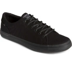 Sperry Top-Sider Men's SeaCycled™ Striper II Textile Sneaker Black -Sperry Top-Sider Sales STS25431