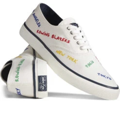 Sperry Top-Sider Unisex Sperry X Rowing Blazers Cloud CVO Cities Sneaker White Multi -Sperry Top-Sider Sales STS25471 view 2 011923