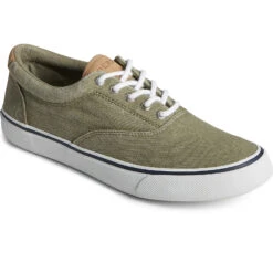 Sperry Top-Sider Men's SeaCycled™ Striper II CVO Sneaker Olive -Sperry Top-Sider Sales STS25486