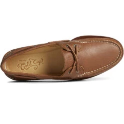 Sperry Top-Sider Men's Gold Cup™ Authentic Original™ Tumbled Boat Shoe Tan -Sperry Top-Sider Sales STS25504 TOP