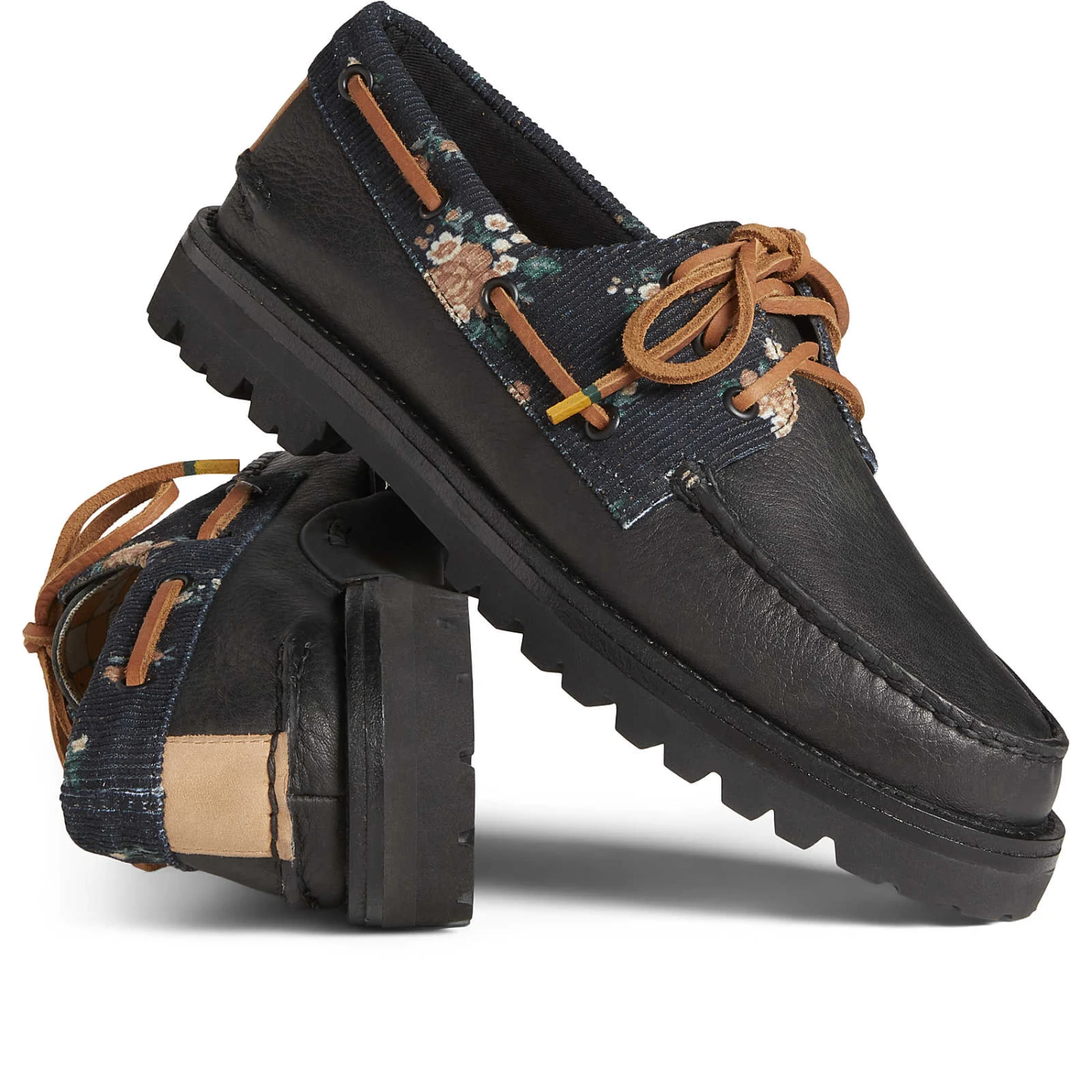 Sperry Top-Sider Men's Authentic Original™ 3-Eye Vibram Lug Corduroy Boat Shoe Black 4 Sperry Top-Sider Men's Authentic Original™ 3-Eye Vibram Lug Corduroy Boat Shoe Black - Image 2