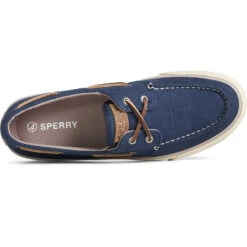 Sperry Top-Sider Men's SeaCycled™ Bahama II Twill Sneaker Navy -Sperry Top-Sider Sales STS25537 TOP