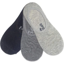 Sperry Top-Sider Men's Canoe 3-Pack Liner Sock Grey