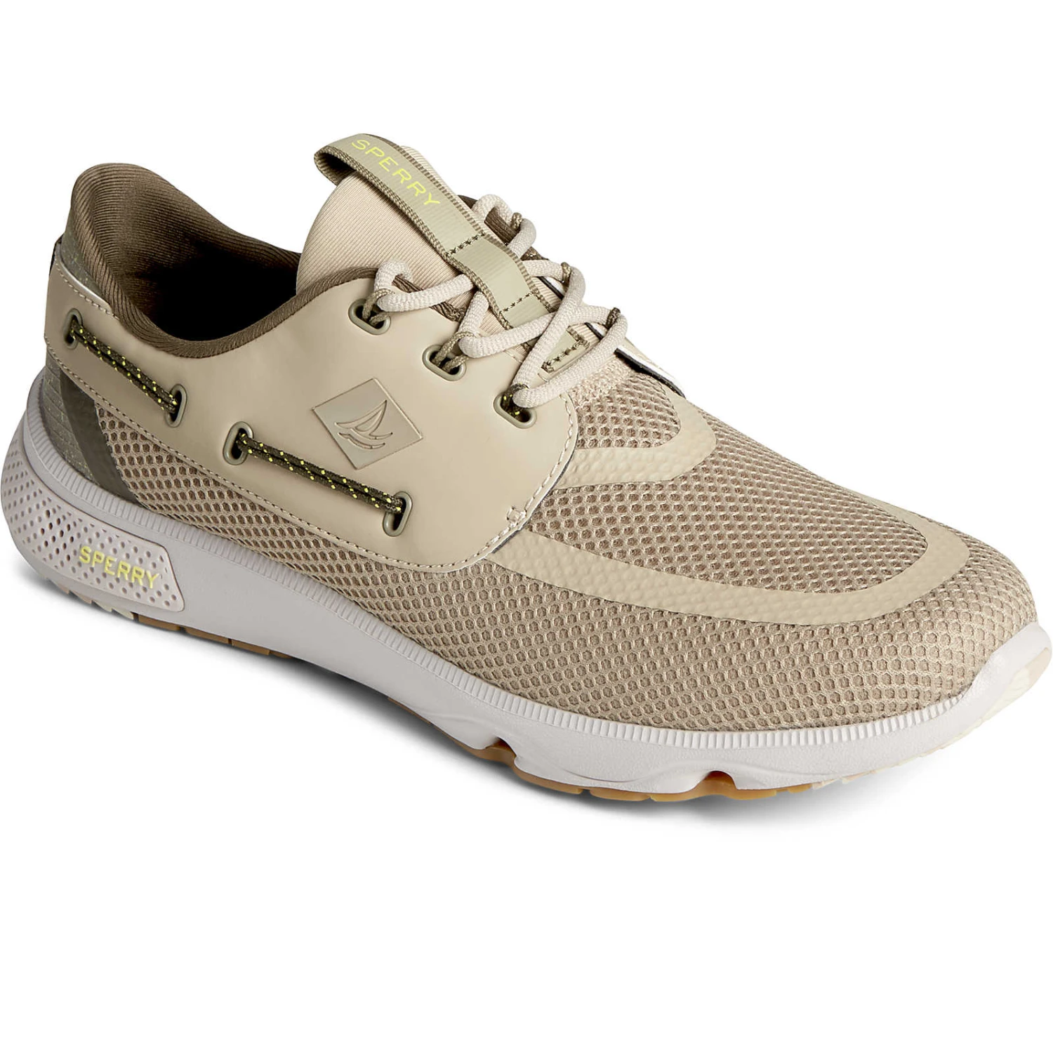 Sperry Top-Sider Men's 7 Seas 3-Eye Sneaker Taupe 4 Sperry Top-Sider Men's 7 Seas 3-Eye Sneaker Taupe - Image 2