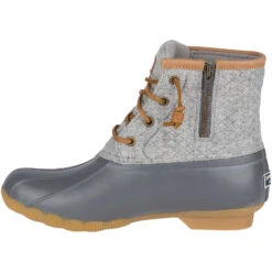Sperry Top-Sider Women's Saltwater Wool Embossed Duck Boot W/ Thinsulate™ Grey -Sperry Top-Sider Sales STS82475 180