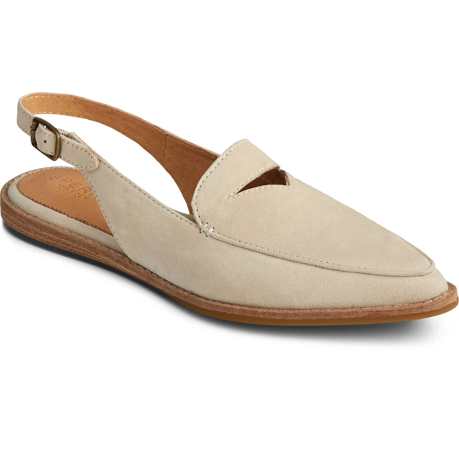 Sperry Top-Sider Women's Saybrook Leather Slingback Ivory Nubuck 4 Sperry Top-Sider Women's Saybrook Leather Slingback Ivory Nubuck - Image 2