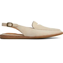 Sperry Top-Sider Women's Saybrook Leather Slingback Ivory Nubuck